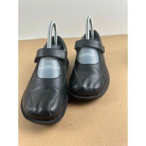 Simple I size 8 Black Casual Leather Mary Jane Flat Shoes